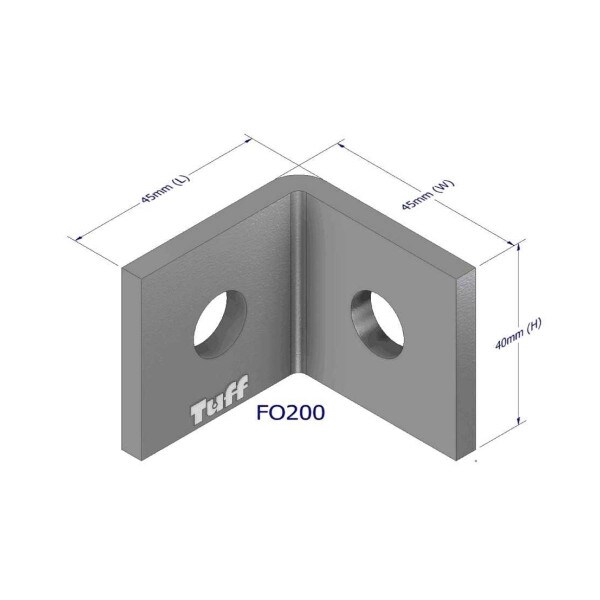 Angle Bracket 40x40x40x5mm M12